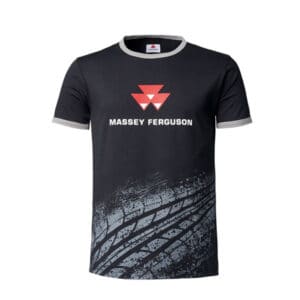 MEN’S T-SHIRT WITH TYRE TRACK PRINT