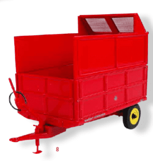MF 21 3.5t hydraulic dump trailer with silo sides scale 1:32