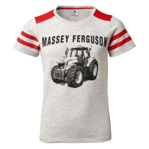 KIDS’ LIGHT GREY T-SHIRT WITH TRACTOR PRINT