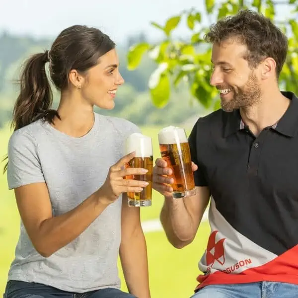 Satz mit 2 Biergläsern – Bild 2