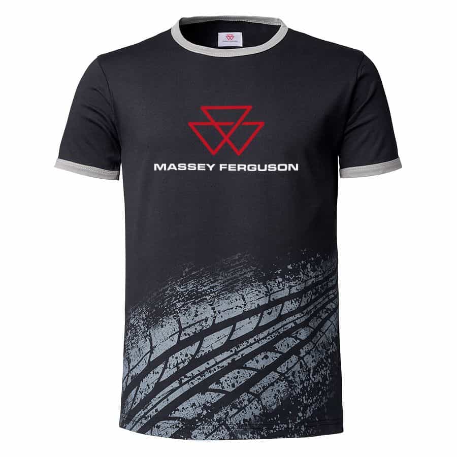 MEN’S T-SHIRT WITH TYRE TRACK PRINT | NEW LOGO