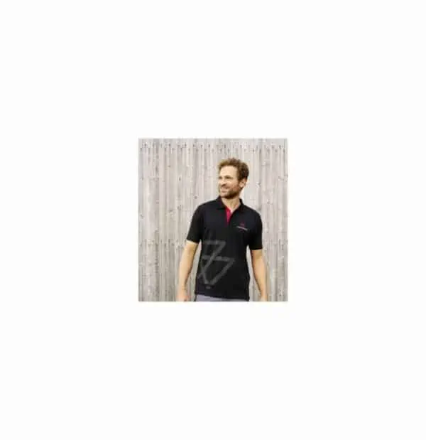 MÄNNER SCHWARZES POLOSHIRT – Bild 3