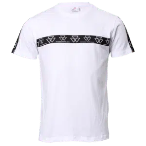 WEISSES T-SHIRT MIT RUNDHALSAUSSCHNITT