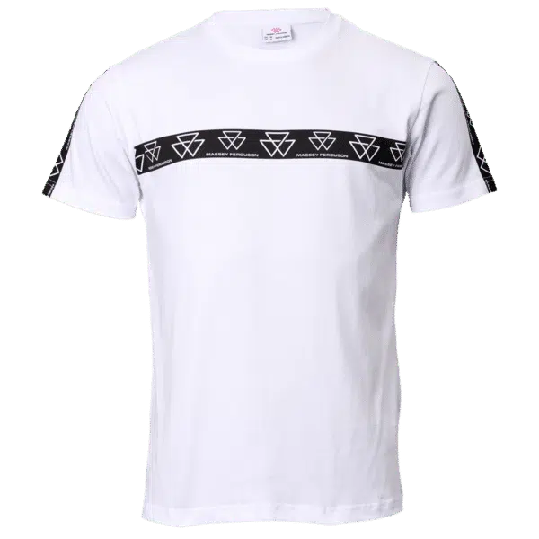 WEISSES T-SHIRT MIT RUNDHALSAUSSCHNITT