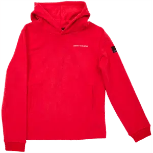 ROTER KAPUZENPULLOVER FÜR KINDER