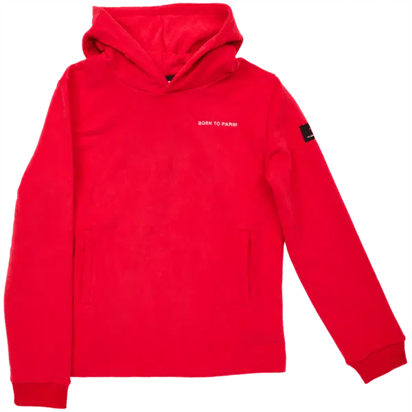 ROTER KAPUZENPULLOVER FÜR KINDER