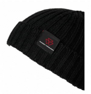 MF Kid’s Black Ribbed Beanie