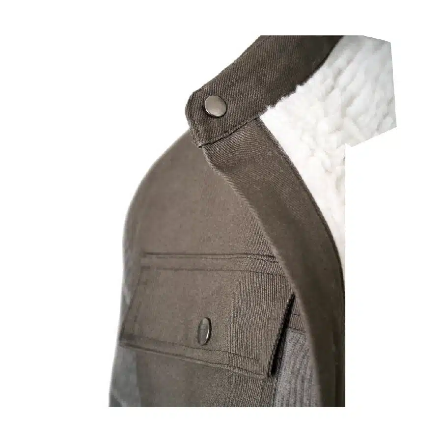 MF Schwarze Cord-Arbeitsjacke – Bild 3