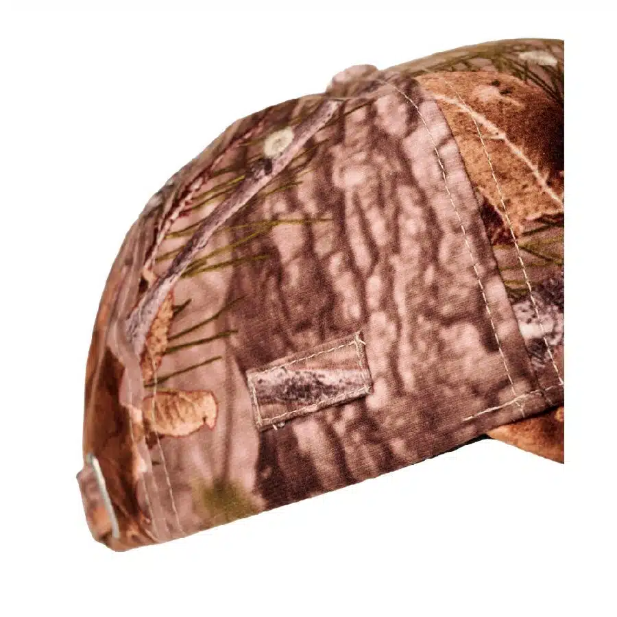 MF Jagdkappe – Braun mit Blättermuster – Bild 4