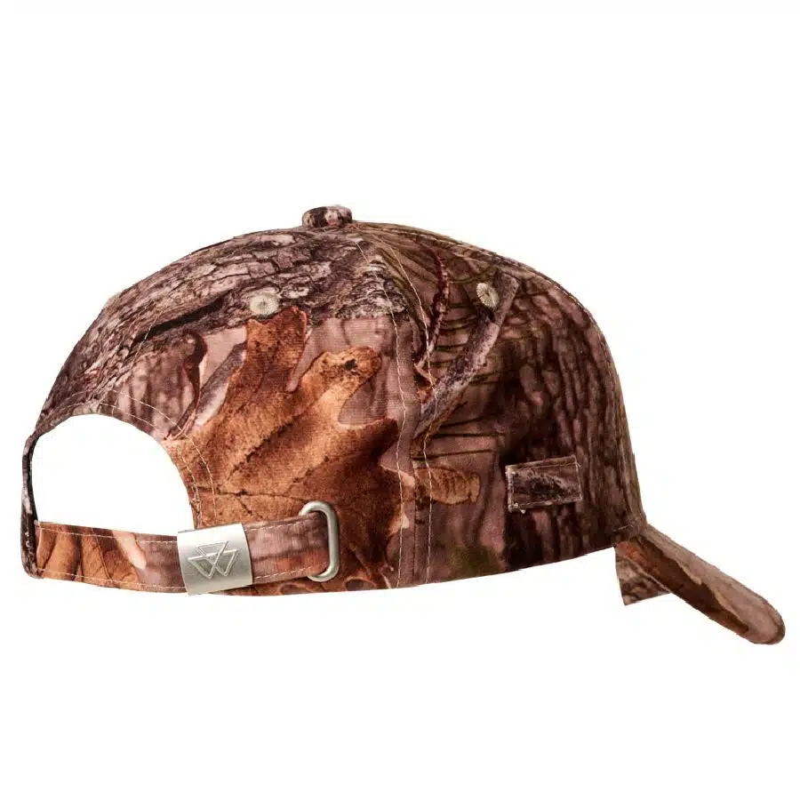 MF Jagdkappe – Braun mit Blättermuster – Bild 5